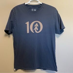 Tentree Tree Bend Blue Short Sleeve Tee Sustainable Fair Trade Men’s Medium